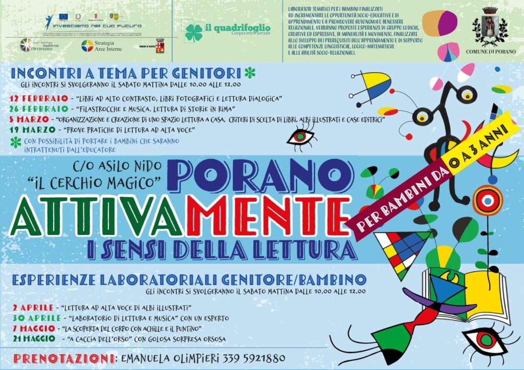 LABORATORI TEMATICI PER BAMBINI E INCONTRI A TEMA PER GENITORI